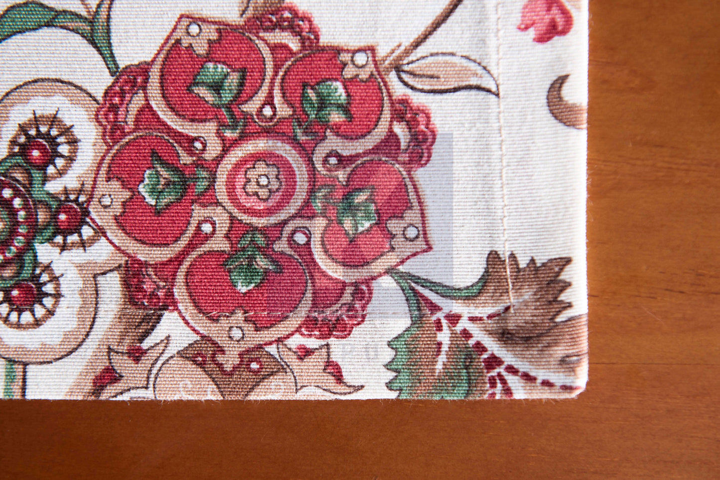 Mantel Individual Flor de Avellano Beige Reversible