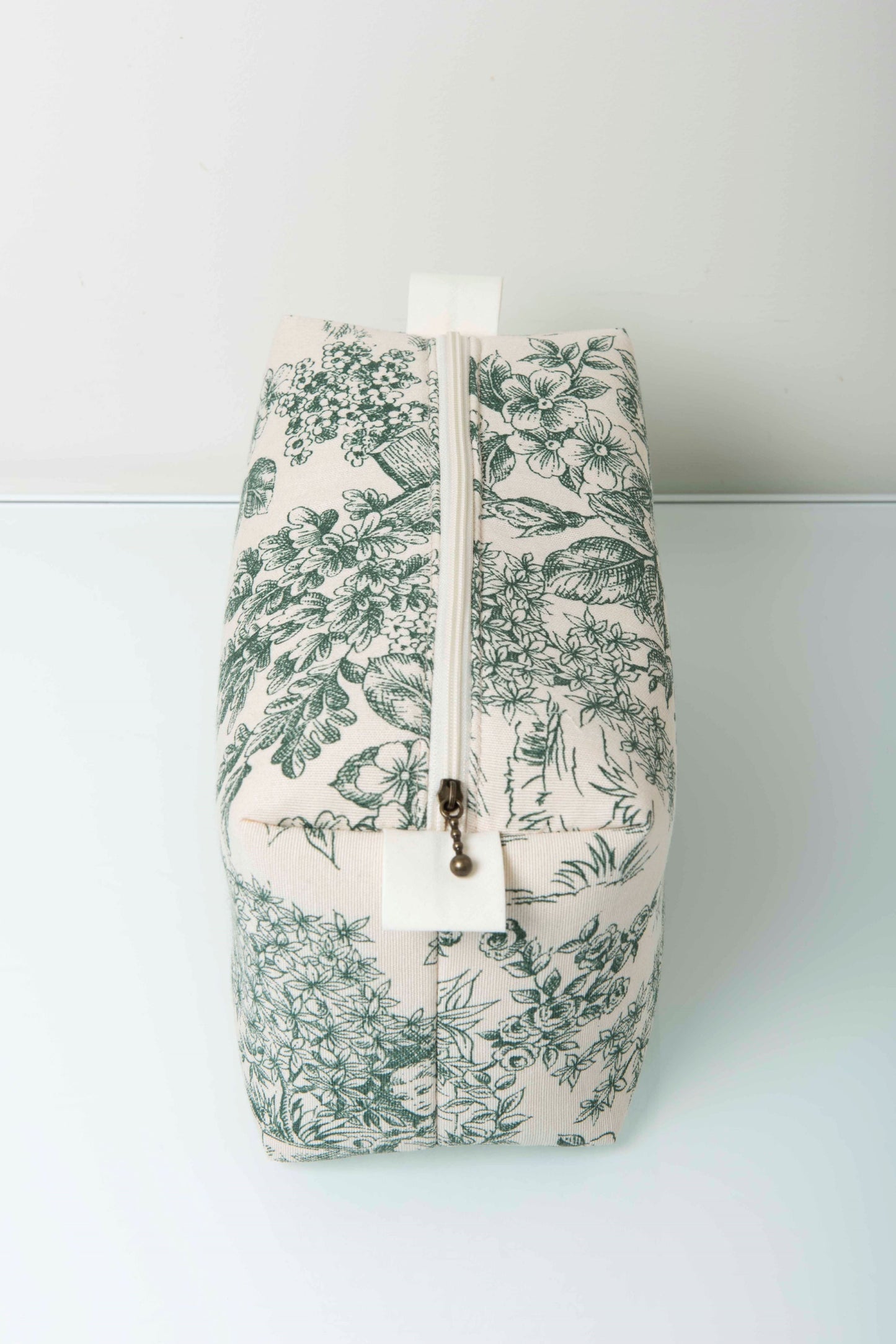 Neceser Grande - Toile de Jouy Verde